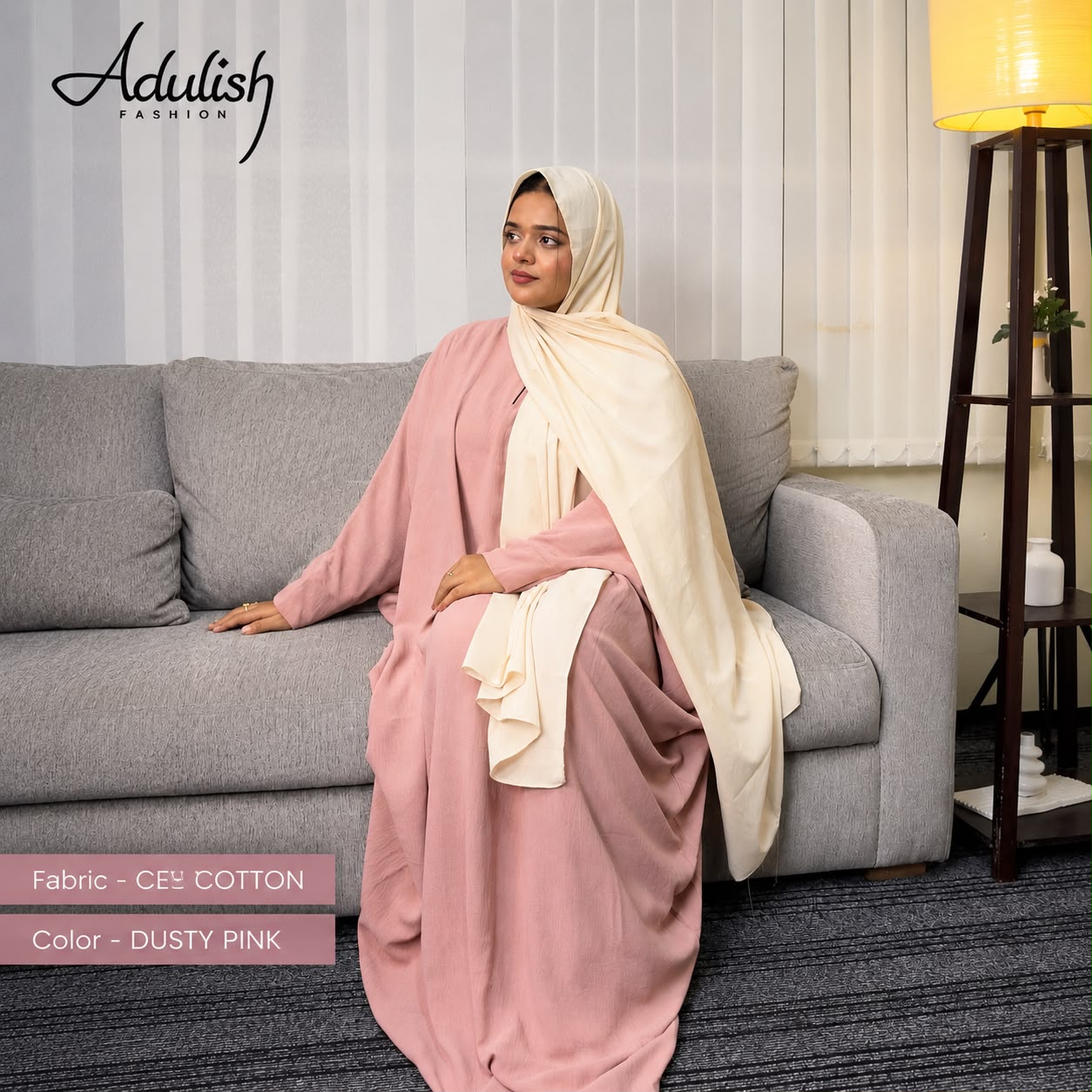 Dusty Pink Cotton Farasha