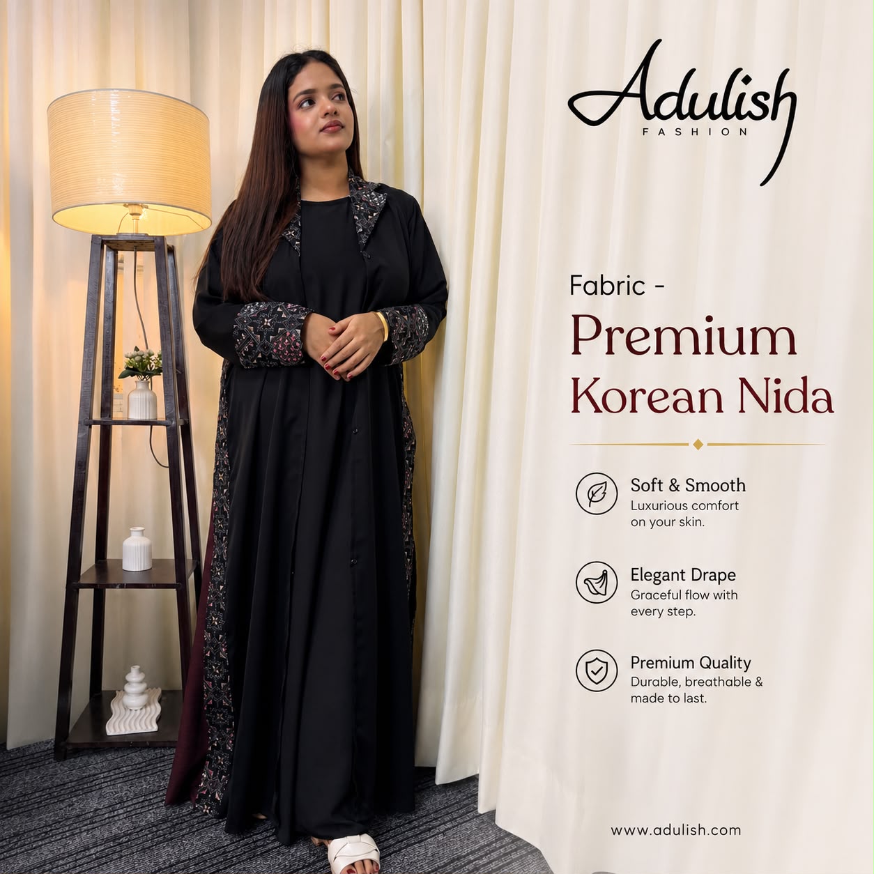 Emarati Signature Detail Abaya