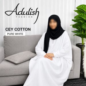 Holy White Cotton Abaya