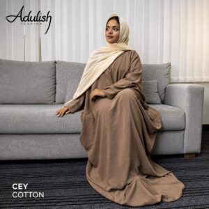 Brown Cey Cotton Abaya