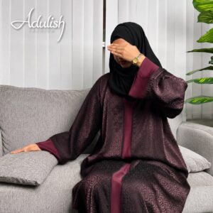 Old Money Burgundy Abaya