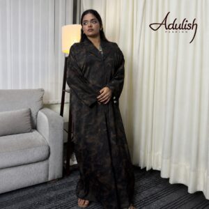 Printed Shimmery Formal Abaya